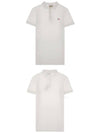 Tricolor Fox Patch Short Sleeve Polo Shirt White - MAISON KITSUNE - BALAAN 6