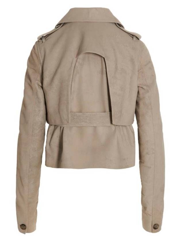 Belted Cropped Jacket Beige - RICK OWENS - BALAAN 3