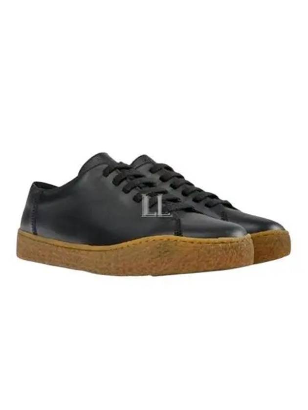 Men's Peu Terreno Leather Low Top Sneakers Black - CAMPER - BALAAN 2