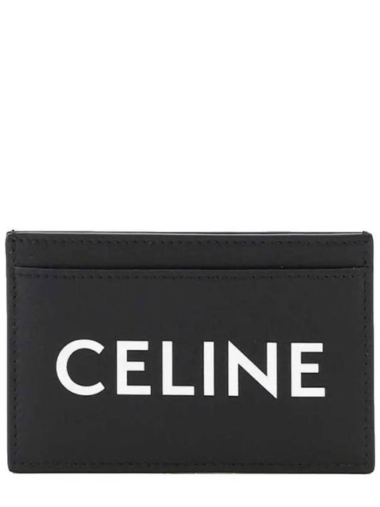 Lettering Logo Printing Card Wallet Black - CELINE - BALAAN 2