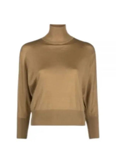 Talea Virgin Wool Knit Top Camel - MAX MARA - BALAAN 2