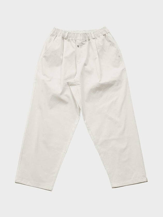 Cotton wide banding pants ivory - FFEFF STUDIO - BALAAN 1