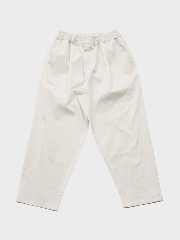 Cotton wide banding pants ivory - FFEFF STUDIO - BALAAN 1