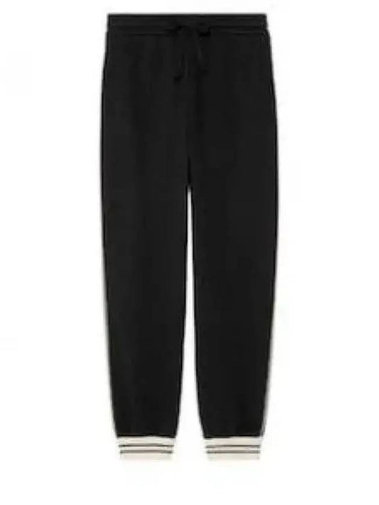 Cotton Jersey Track Pants Black - GUCCI - BALAAN 2