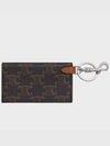 Keyring Pocket Card Business Holder Triomphe Calfskin Tan - CELINE - BALAAN 8