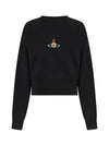 RB Embroidered Logo Sweatshirt Black - VIVIENNE WESTWOOD - BALAAN 4