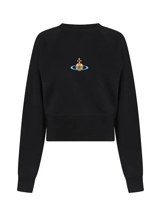 RB Embroidered Logo Sweatshirt Black - VIVIENNE WESTWOOD - BALAAN 4