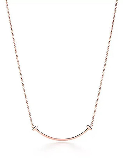 Smile Pendant Small Necklace Rose Gold - TIFFANY & CO. - BALAAN 2