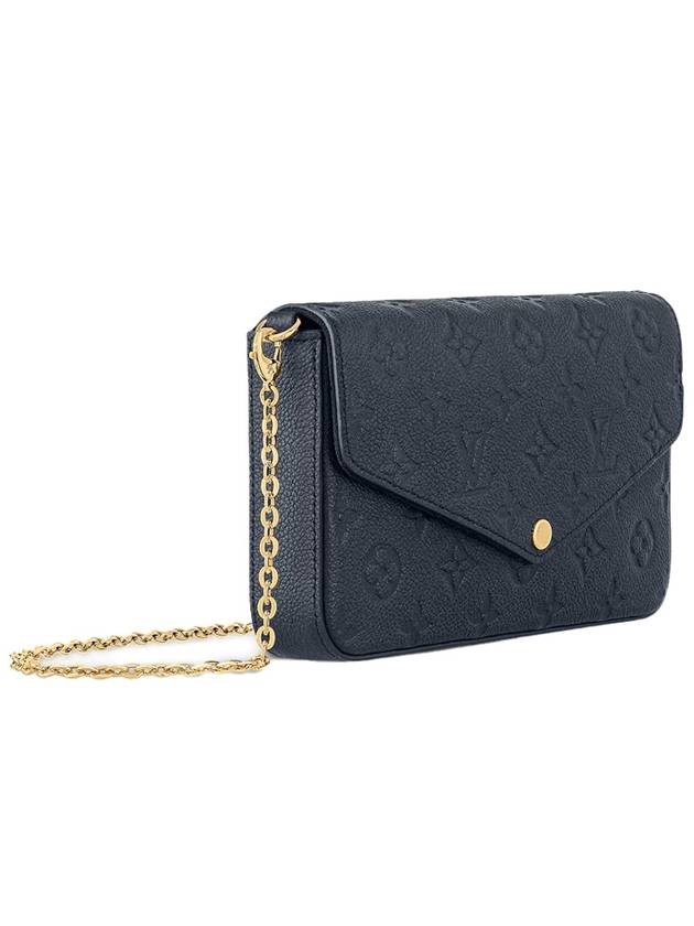 Felicie Pochette Monogram Empreinte Leather Shoulder Bag Navy - LOUIS VUITTON - BALAAN 3