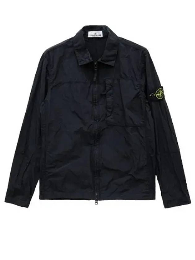 Nylon Metal Econyl Long Sleeve Shirt Navy - STONE ISLAND - BALAAN 2