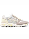 Mick 6615 Logo Suede Low Top Sneakers Grey Beige Yellow - PREMIATA - BALAAN 2