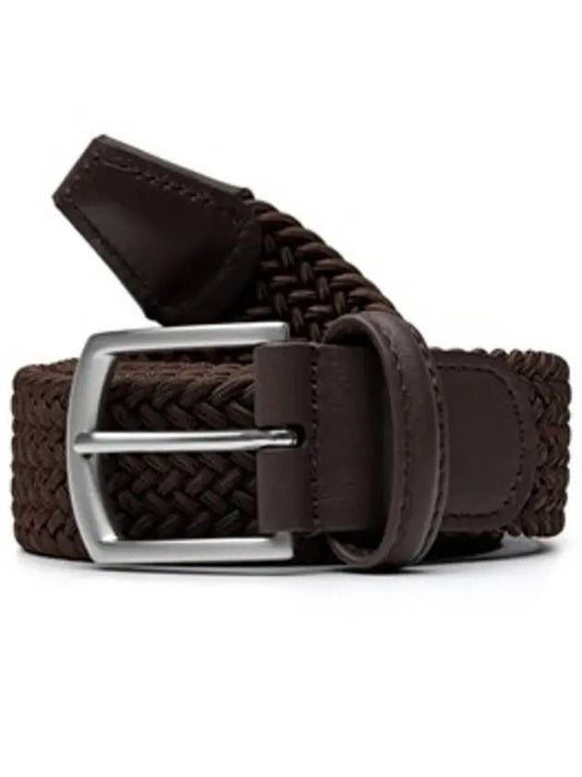 ANDERSON`S Men's Dark Brown Weaving Belt B0667 AF2817 11 NE37 M1 - ANDERSON'S - BALAAN 1