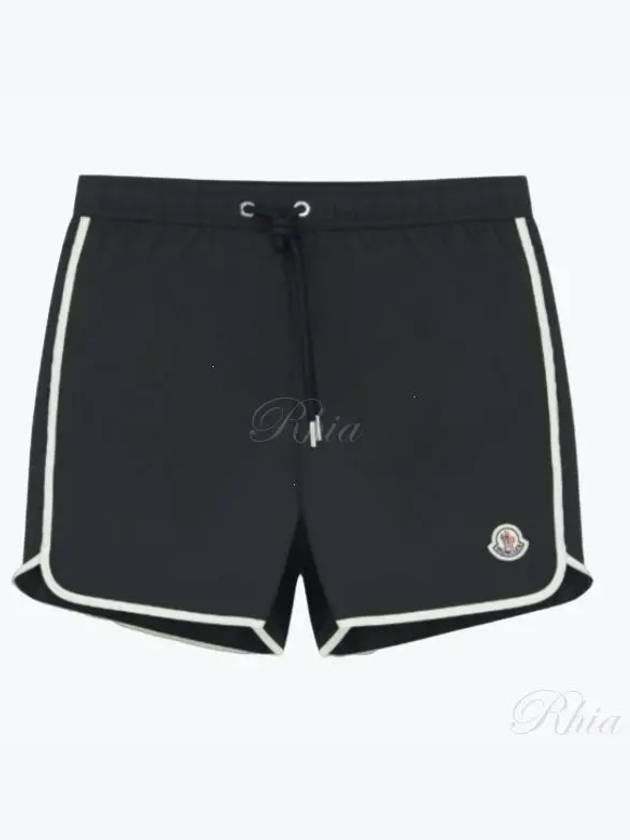 Logo Patch Swim Shorts Black - MONCLER - BALAAN 2