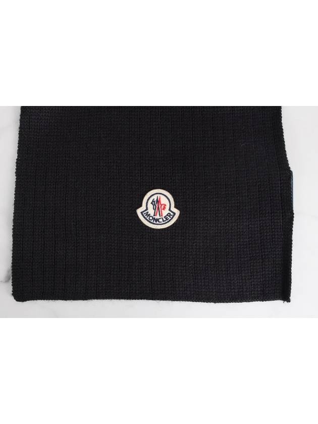 knit muffler black - MONCLER - BALAAN 4