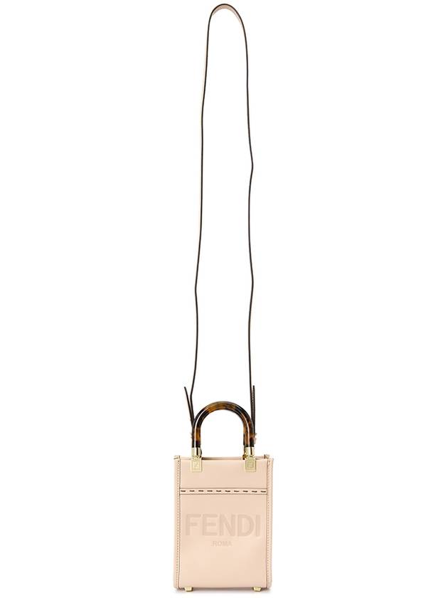 Sunshine Shopper Small Leather Tote Bag Pink - FENDI - BALAAN 8