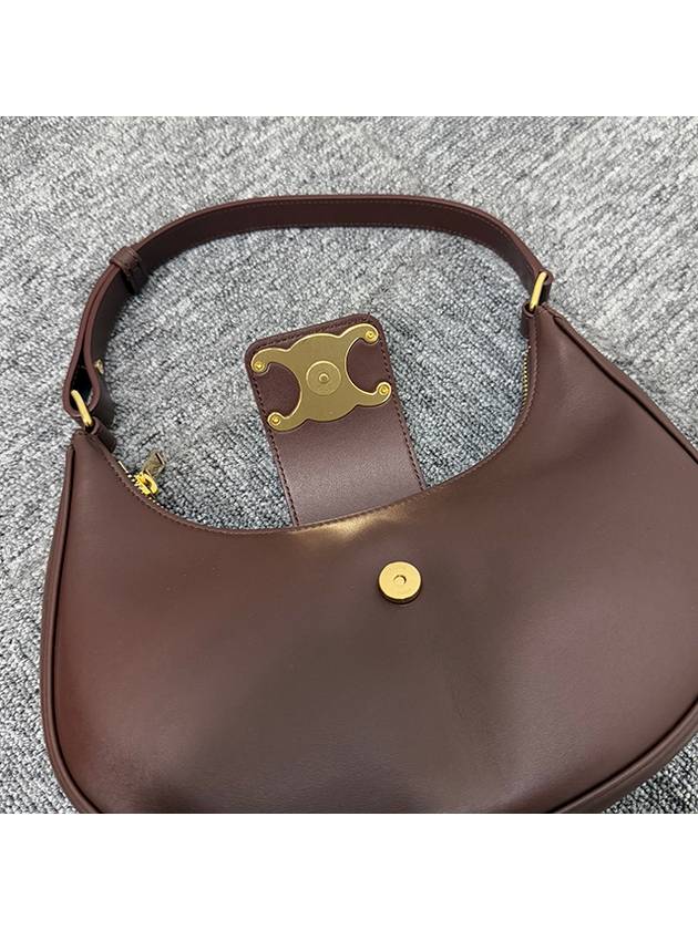 Ava Triomphe Smooth Calfskin Shoulder Bag Chestnut - CELINE - BALAAN 7