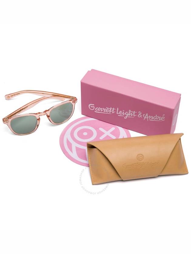 Garrett Leight GLCO X ANDR SARAIVA SUN Veridia Oval Ladies Sunglasses 2082 PCY/VRD 46 - GARRETT LEIGHT - BALAAN 3