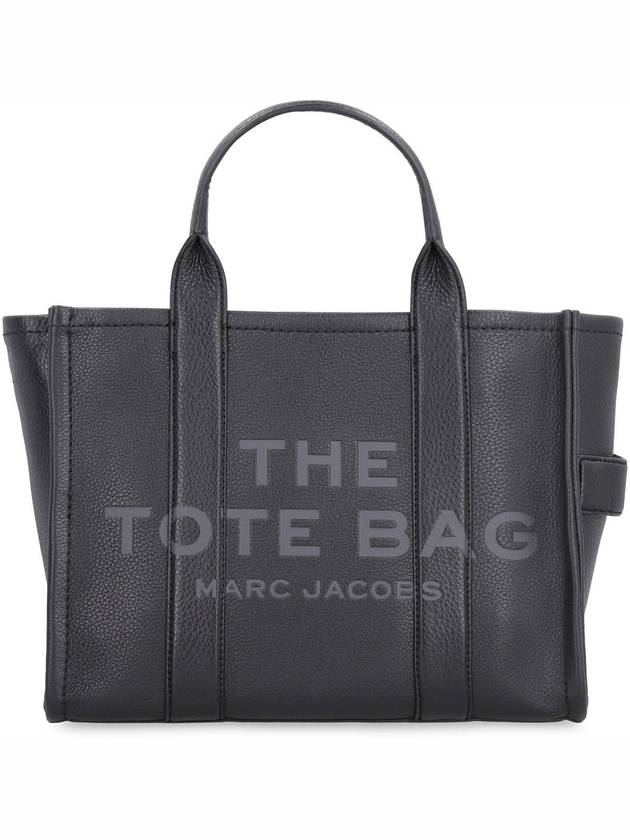 Logo Medium Leather Tote Bag Black - MARC JACOBS - BALAAN 2