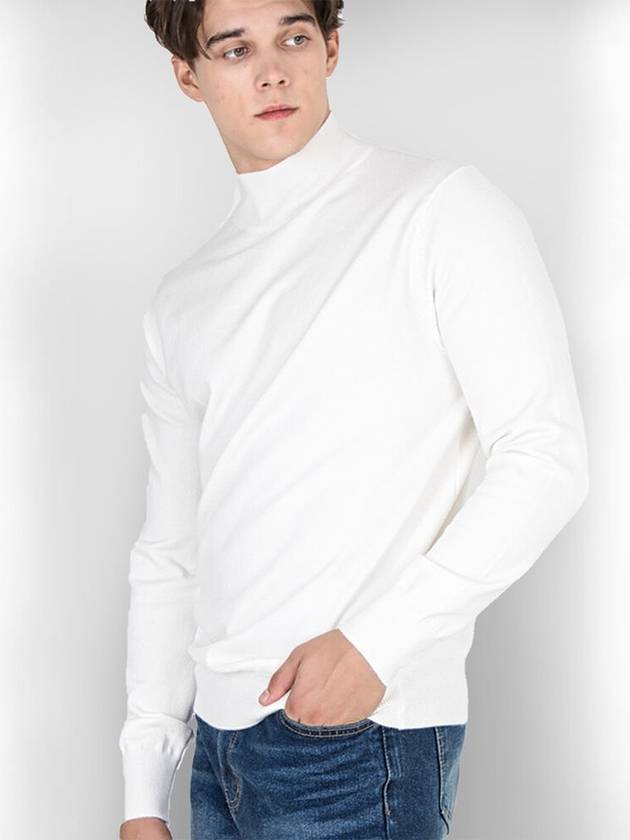 Men's Traverto Basic Turtleneck Ivory - GOLD PERCENT - BALAAN 2