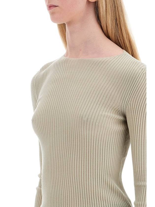 ribbed wool top with a high - MRZ - BALAAN 4