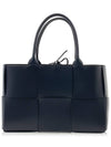 Arco Intrecciato Small Tote Bag Black - BOTTEGA VENETA - BALAAN 3