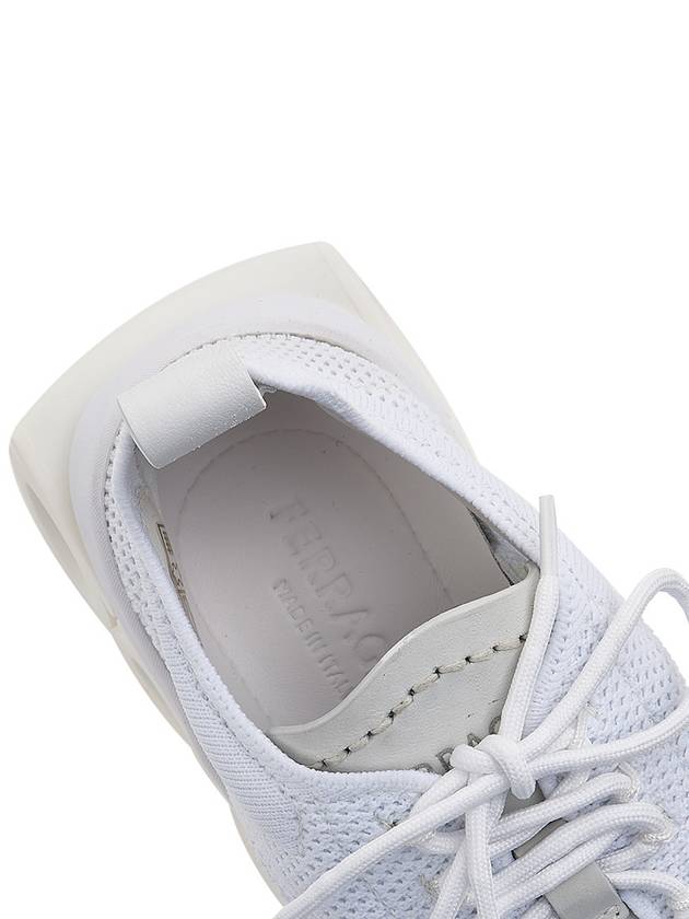 Ferragamo Women s Gancini Sneakers NIMA KNIT BIANCO BCW 0760870 - SALVATORE FERRAGAMO - BALAAN 7