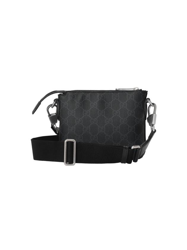 Men's Interlocking G Monogram Cross Bag Black - GUCCI - BALAAN 3