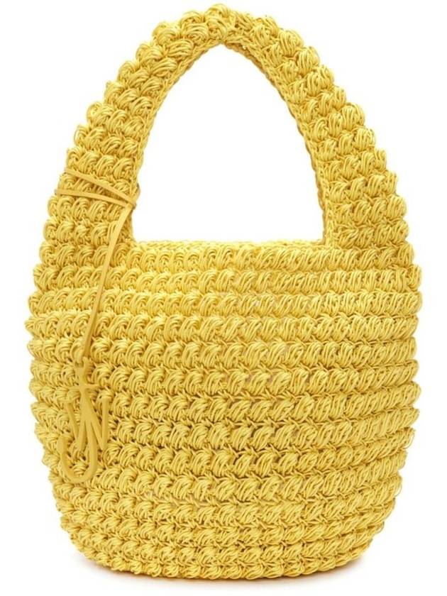 Logo Charm Popcorn Tote Bag Yellow - JW ANDERSON - BALAAN 2