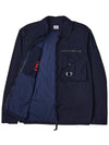 Tylon P Lens Overshirt Zip Up Jacket Navy - CP COMPANY - BALAAN 10