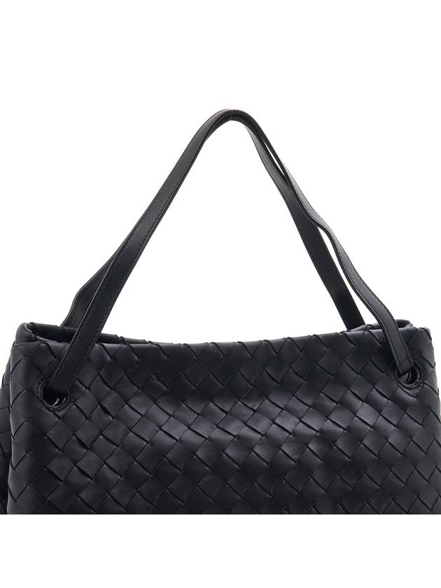 Intrecciato Large Top Handle Tote Bag Black - BOTTEGA VENETA - BALAAN 8