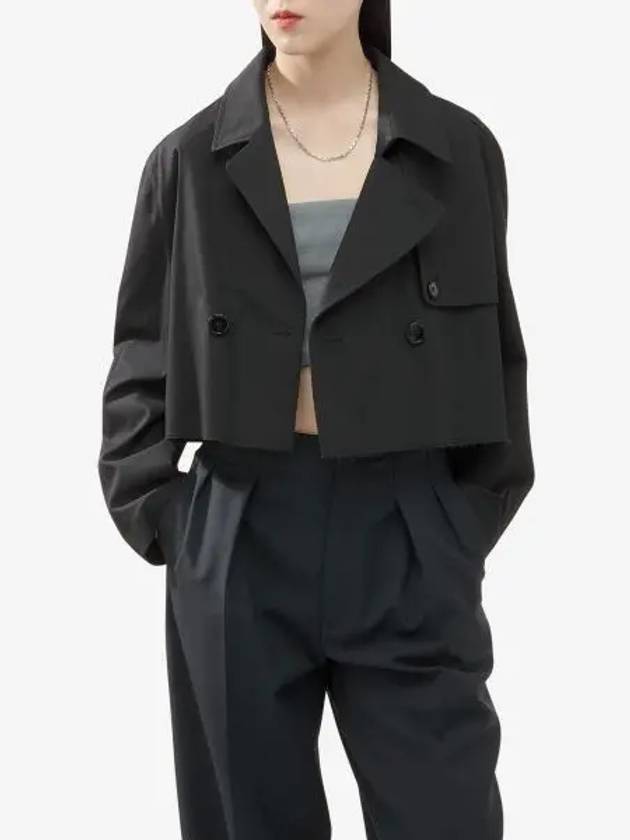 Short Trench Jacket Black - MAISON MARGIELA - BALAAN 2