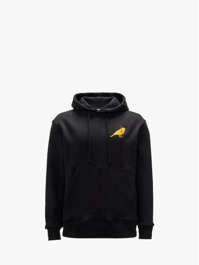 Canary Embroidered Drawstring Hoodie Black - JW ANDERSON - BALAAN 2