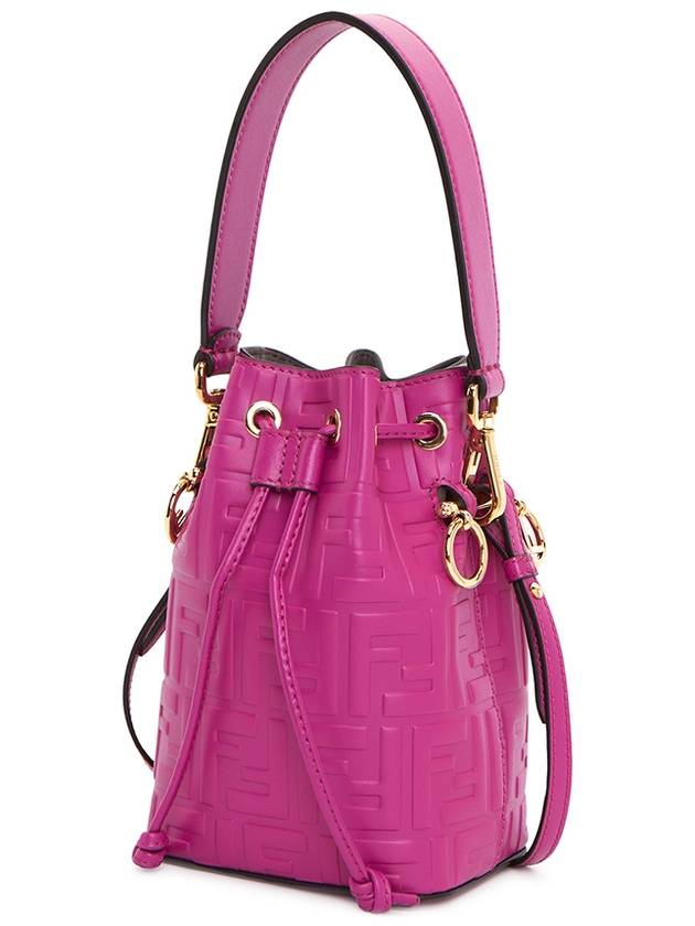 Mon Tresor Small Leather Bucket Bag Pink - FENDI - BALAAN 3