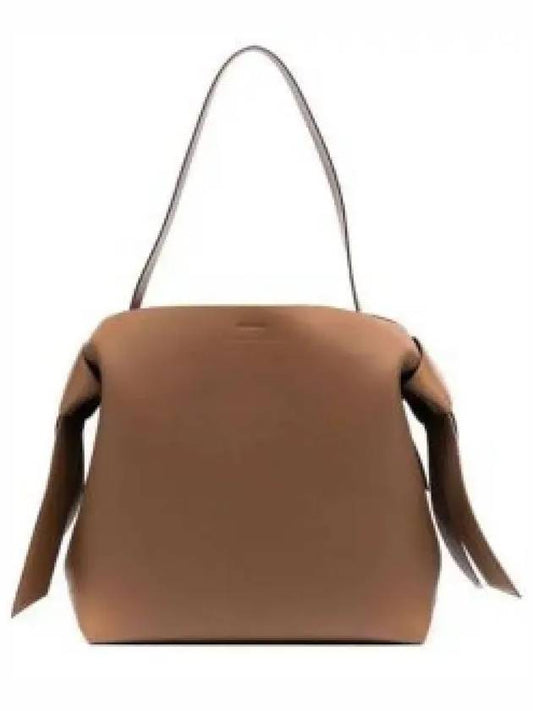 Musubi Leather Medium Shoulder Bag Camel - ACNE STUDIOS - BALAAN 2