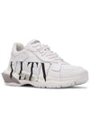 Men's Calfskin VLTN Logo Bounce Low Top Sneakers White - VALENTINO - BALAAN 3