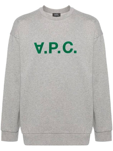 Eliot Logo Sweatshirt Grey - A.P.C. - BALAAN 1