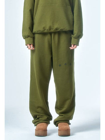 Logo Sweat Pants Khaki - DAUSPICE - BALAAN 1