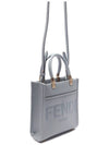 Soft Leather Mini Bag Blue - FENDI - BALAAN 4