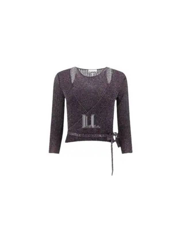 Sparkle Knit Top Black - GANNI - BALAAN 2