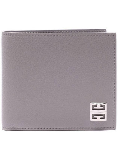 Grained Leather Bifold Wallet Grey - GIVENCHY - BALAAN 1