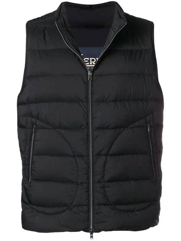 Men's Down Vest Black - HERNO - BALAAN 1