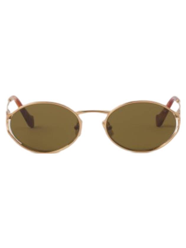 Eyewear Logo Metal Sunglasses Loden Lens - MIU MIU - BALAAN 1