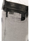 Leather docking slim fit gray denim - MARC JACOBS - BALAAN 5