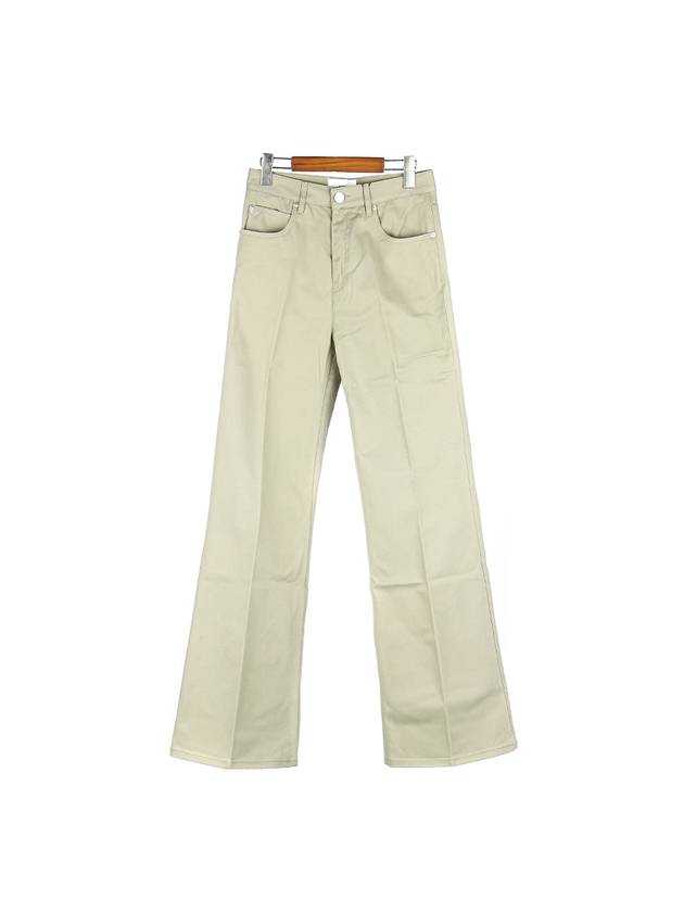 Flared Fit Wide Pants Khaki - AMI - BALAAN 2