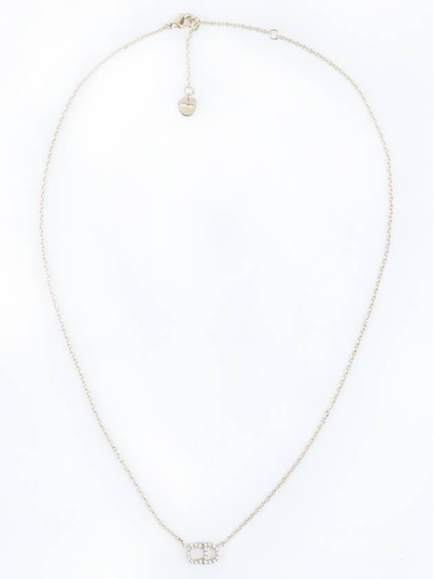 Claire D Rune White Crystal Necklace Gold - DIOR - BALAAN 2