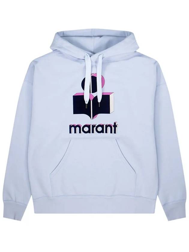 Miley Logo 3D Hoodie Light Blue - ISABEL MARANT - BALAAN 3