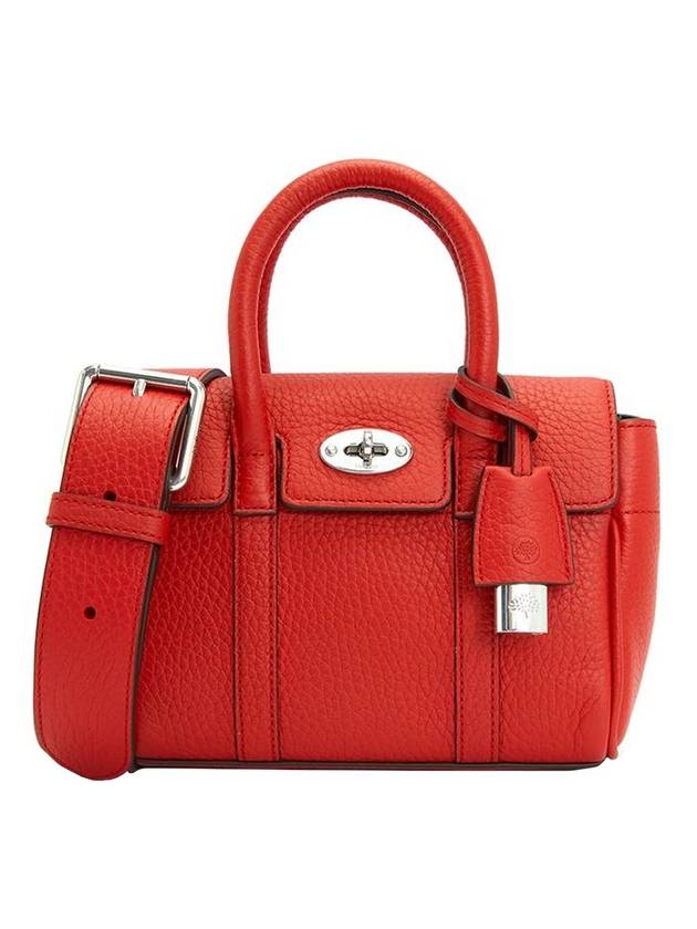 Bayswater Mini Heavy Grain Shoulder Bag Red - MULBERRY - BALAAN 1