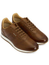 Asken Leather Low Top Sneakers Brown - BALLY - BALAAN 4