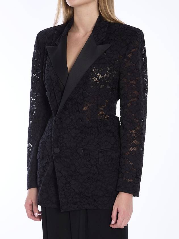 Tuxedo Jacket In Guipure - SAINT LAURENT - BALAAN 2