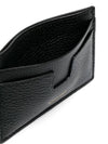 Classic Logo Grain Leather Card Wallet Black - TOM FORD - BALAAN 4